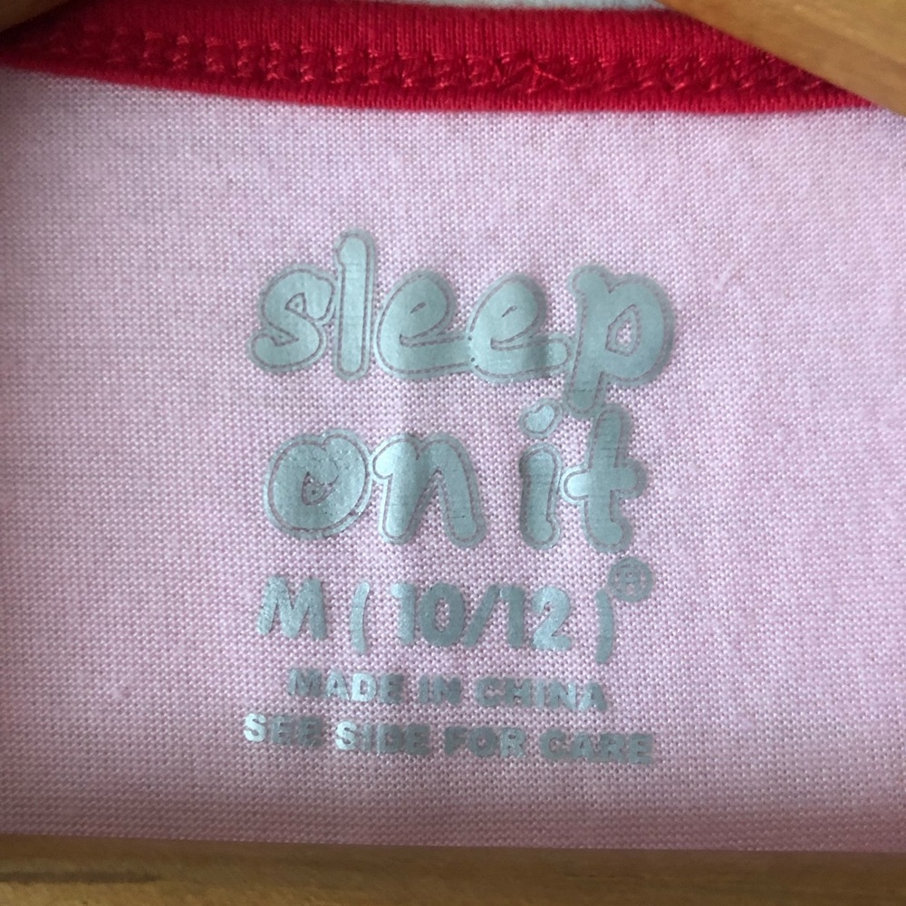 Pink Ringer 90s Styles Pajama Top - Picture 4 of 4